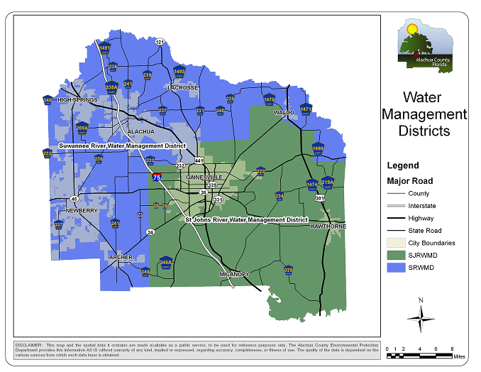 Map Water Districts Image