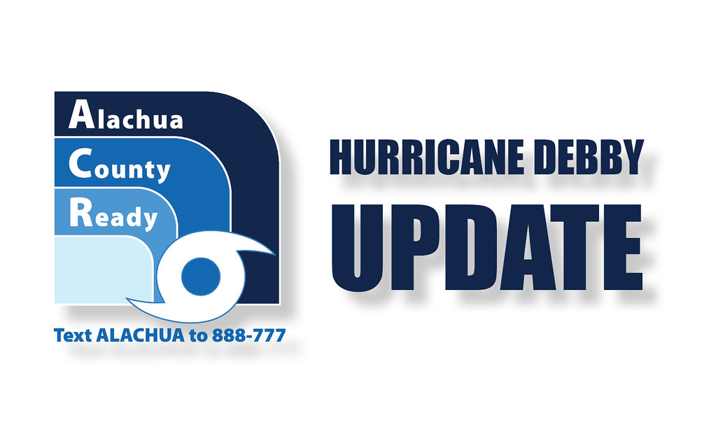 Hurricane Debby header image, showing a hurricane graphic