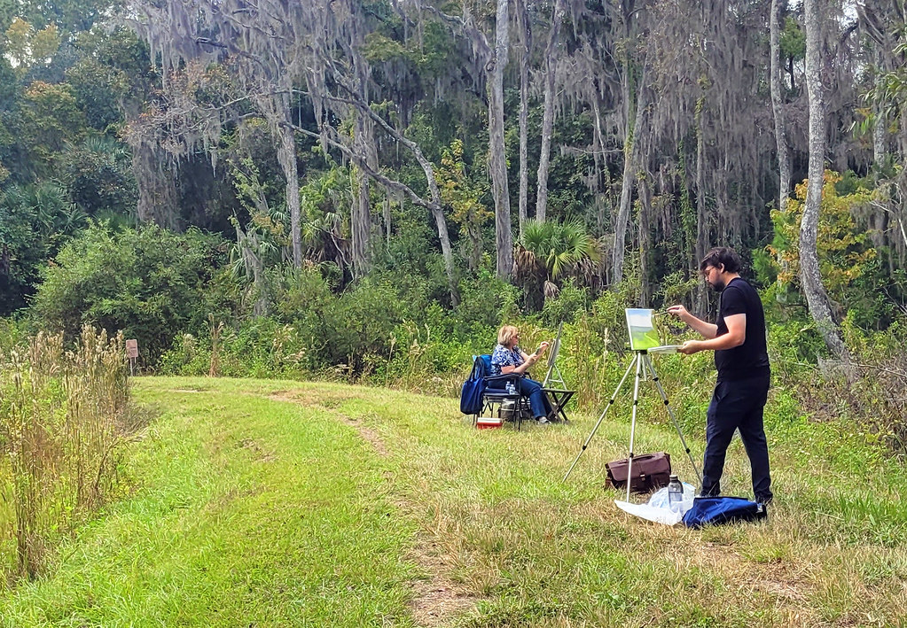 Plein air painting event photo